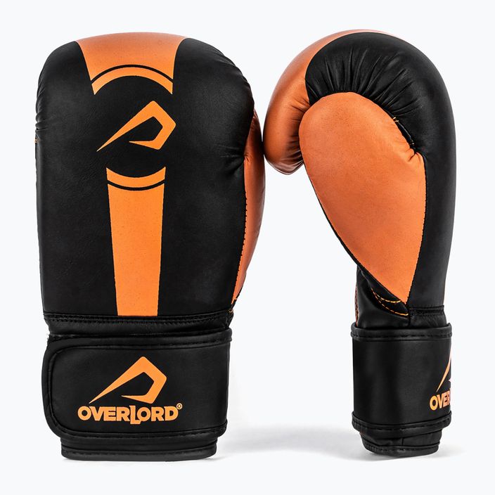 Рукавиці боксерські Overlord Boxer чорно-помаранчеві 100003 7