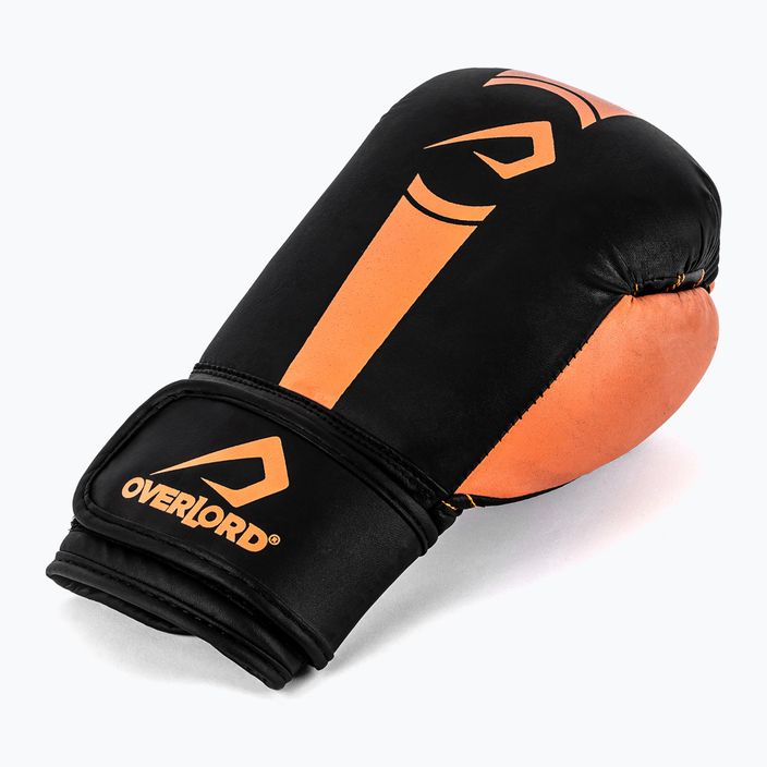 Рукавиці боксерські Overlord Boxer чорно-помаранчеві 100003 8