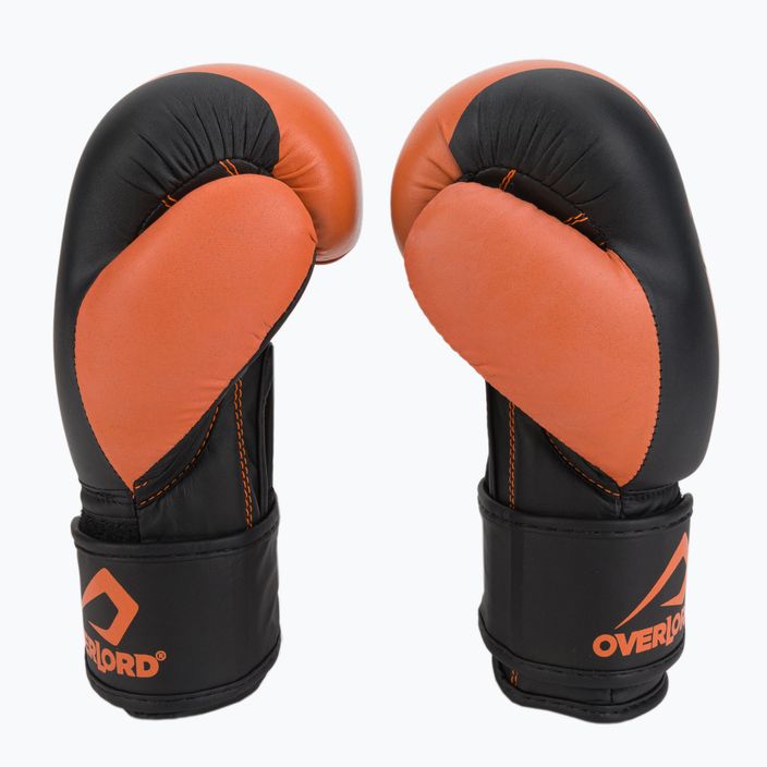 Рукавиці боксерські Overlord Boxer чорно-помаранчеві 100003 4