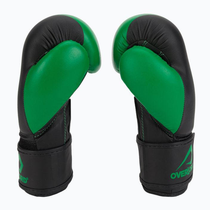 Рукавиці боксерські Overlord Boxer чорно-зелені 100003-GR 4