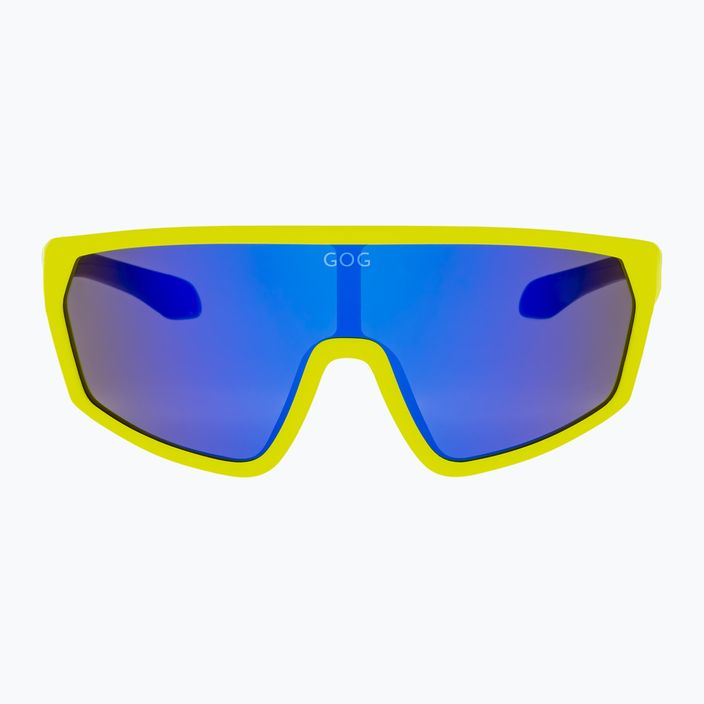 Дитячі сонцезахисні окуляри GOG Flint матовий неоновий жовтий/чорний/поліхромний синій 3
