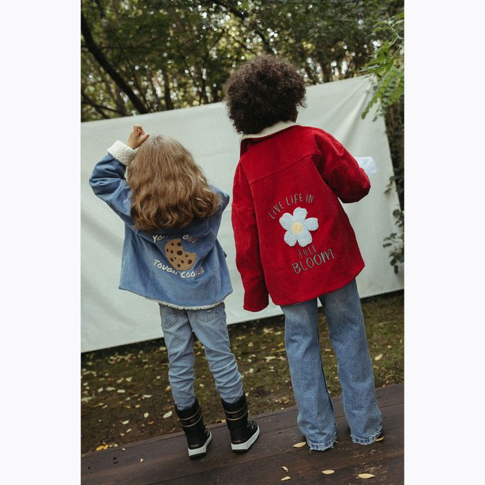 Куртка дитяча KID STORY Teddy warm red flowers 10