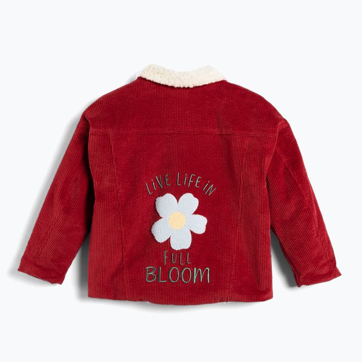 Куртка дитяча KID STORY Teddy warm red flowers 3