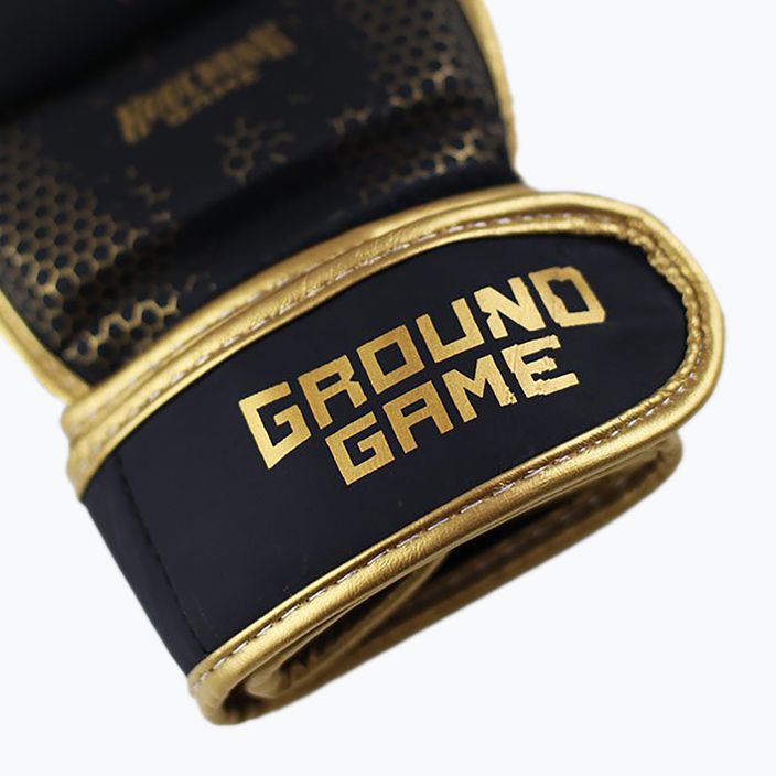 Рукавиці спарингові Ground Game MMA Cage Gold золоті MMASPARGLOCGOL 7