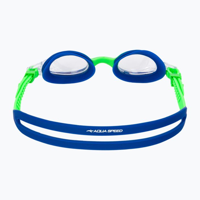 Окуляри для плавання дитячі AQUA-SPEED Amari блакитні/зелені/світлі 5
