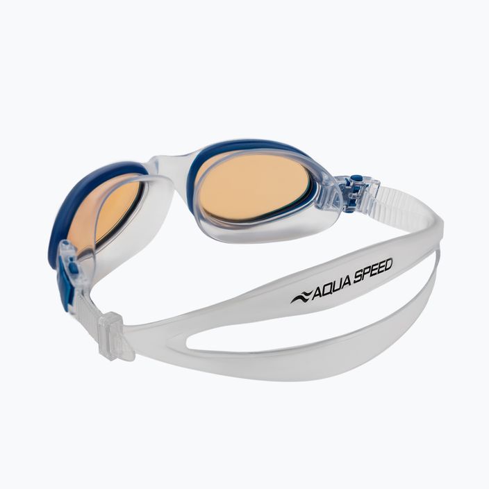 Окуляри для плавання AQUA-SPEED X-Pro блакитні/помаранчеві 4