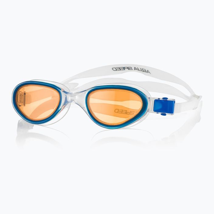 Окуляри для плавання AQUA-SPEED X-Pro блакитні/помаранчеві 6