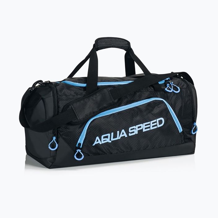 Сумка для плавання AQUA-SPEED чорна/блакитна 7