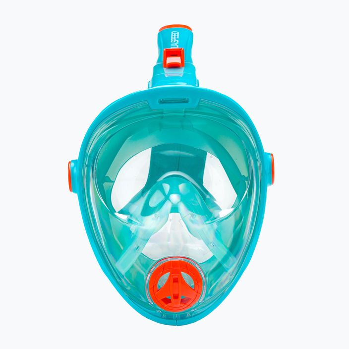 Повнолицева маска для снорклінгу дитячаAQUA-SPEED Spectra 2.0 Kid бірюзова 2