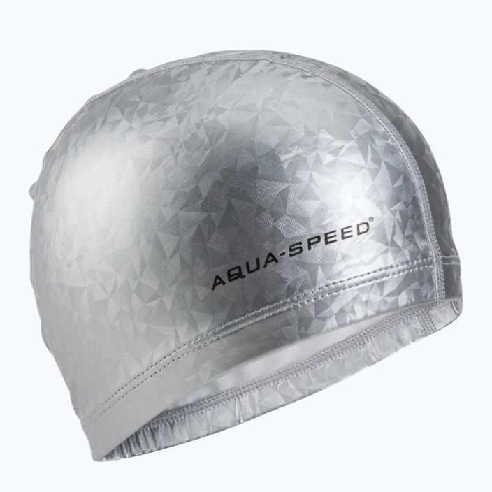 Шапочка для плавання AQUA-SPEED Flux срібляста