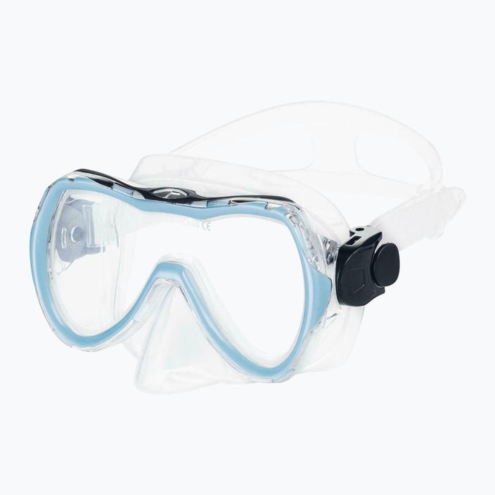 Набір для підводного плавання AQUA-SPEED Enzo + Evo маска + трубка + сумка світло-блакитний 2