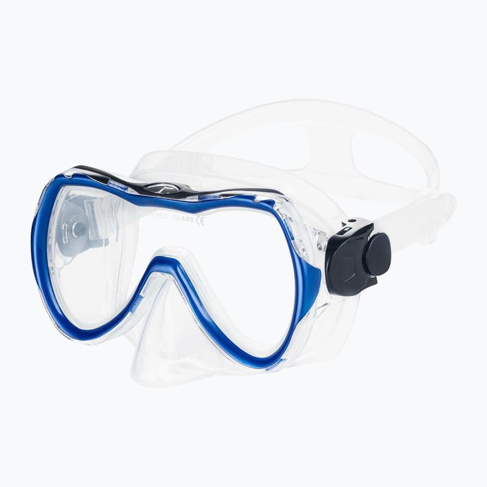 Набір для підводного плавання AQUA-SPEED Enzo + маска Evo + трубка + сумка синій 2