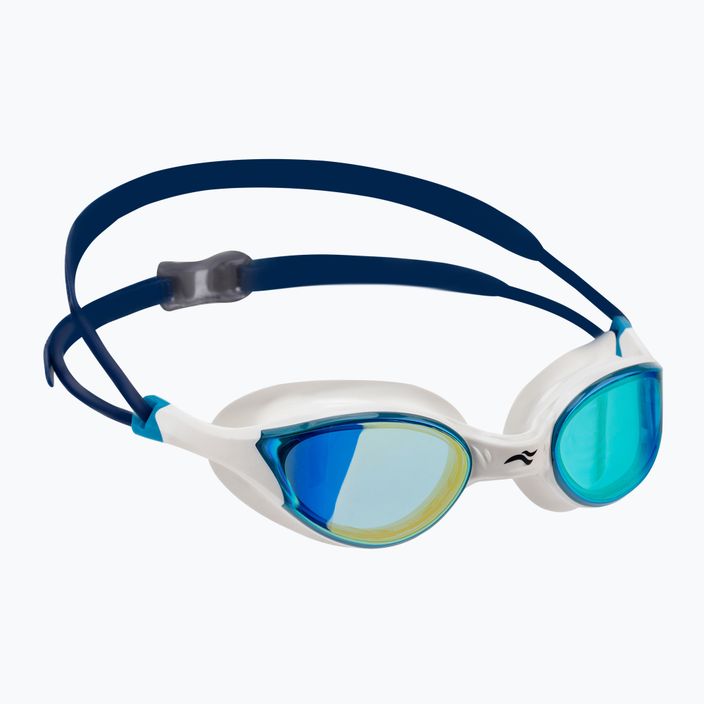 Окуляри для плавання AQUA-SPEED Vortex Mirror білі/блакитні
