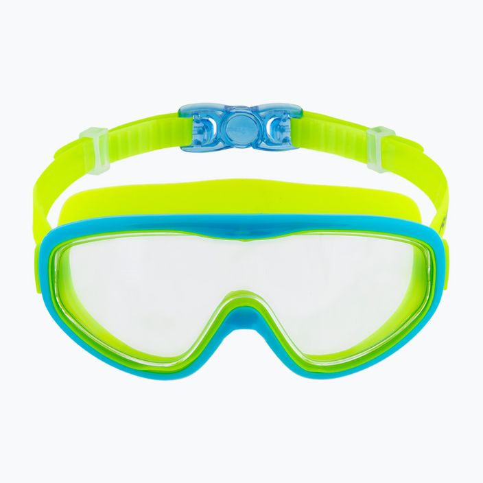Маска для плавання дитяча AQUA-SPEED Tivano JR блакитна/зелена 2