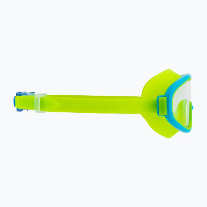 Маска для плавання дитяча AQUA-SPEED Tivano JR блакитна/зелена 3