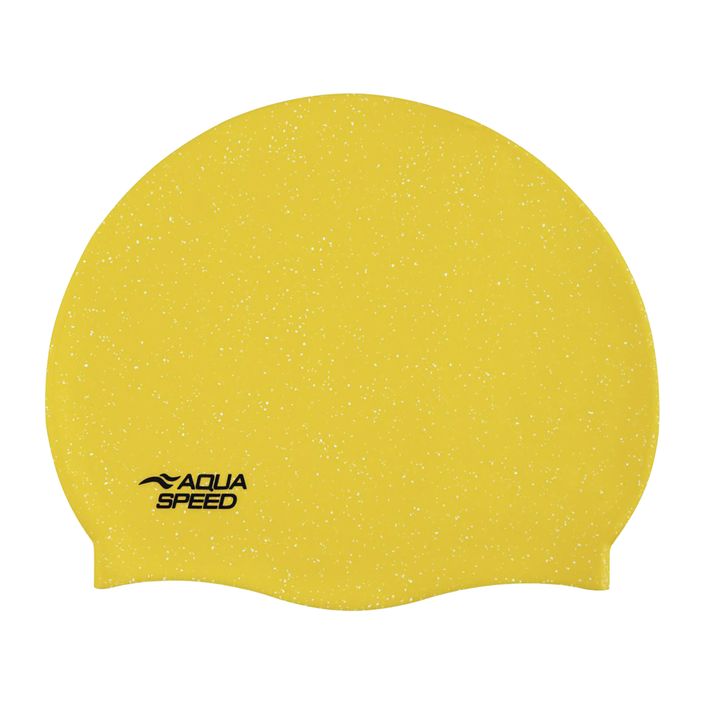 Шапочка для плавання AQUA-SPEED Reco жовта 2