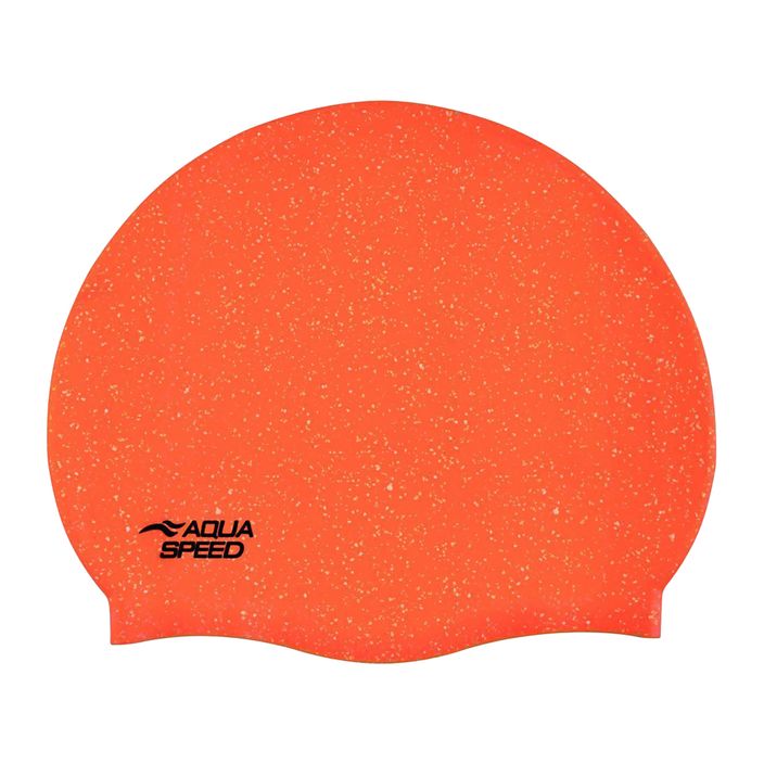 Шапочка для плавання AQUA-SPEED Reco помаранчева 2