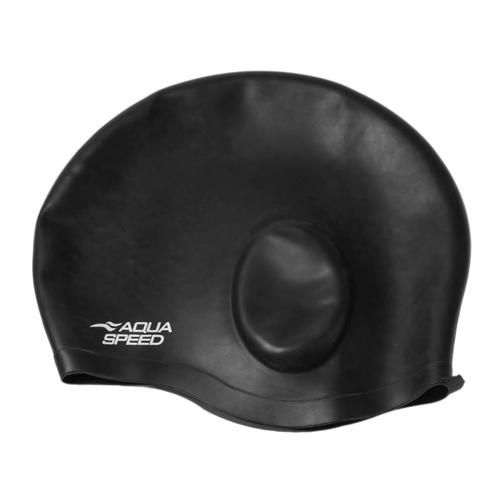 Шапочка для плавання AQUA-SPEED Ear Cap Comfort Black 2