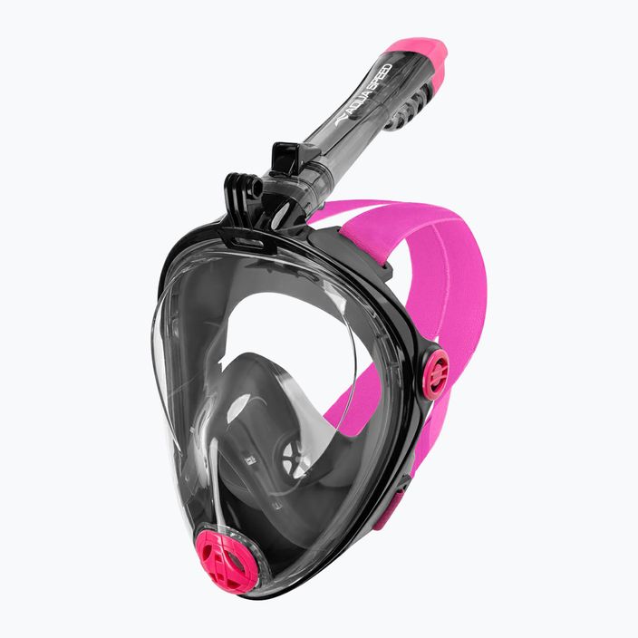 Повна маска для підводного плавання AQUA-SPEED Spectra 2.0 чорна/рожева