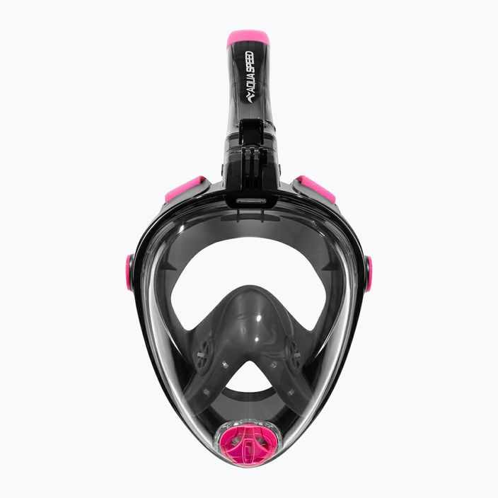 Повна маска для підводного плавання AQUA-SPEED Spectra 2.0 чорна/рожева 2