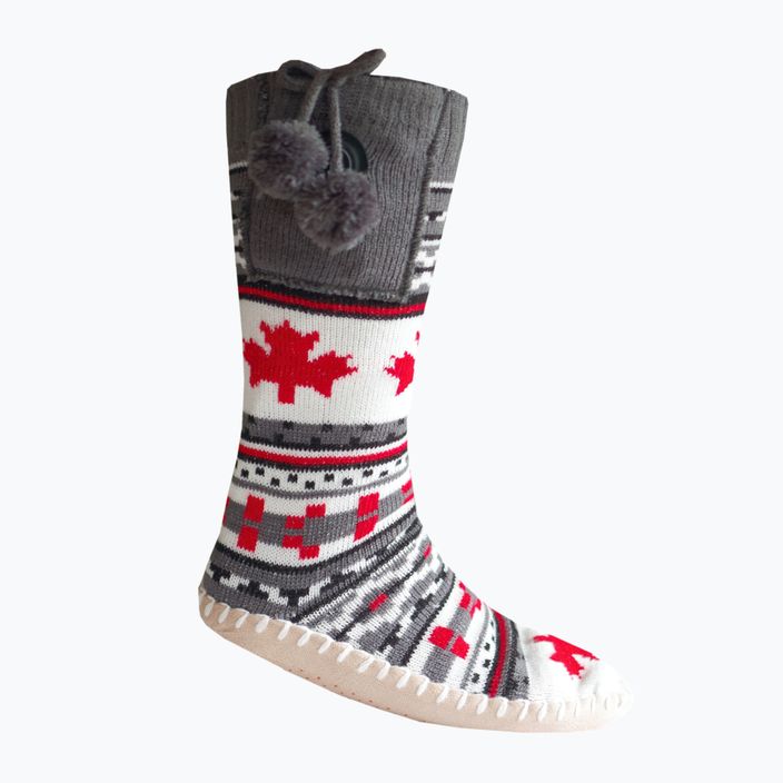 Капці з підігрівом з шкарпетками Glovii GQ4 білий/червоний/сірий