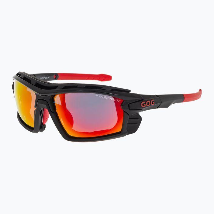 Сонцезахисні окуляри GOG Glaze чорні/червоні/поліхромні червоні