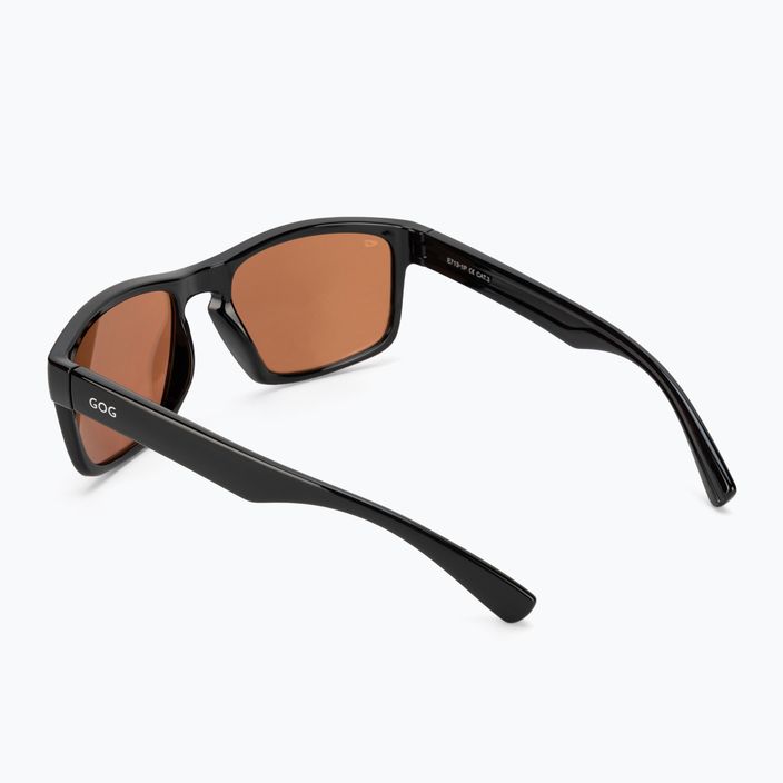 Сонцезахисні окуляри GOG Logan fashion black / silver mirror E713-1P 2