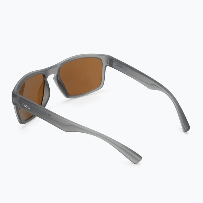 Сонцезахисні окуляри GOG Logan fashion matt cristal grey / polychromatic white-blue E713-2P 2