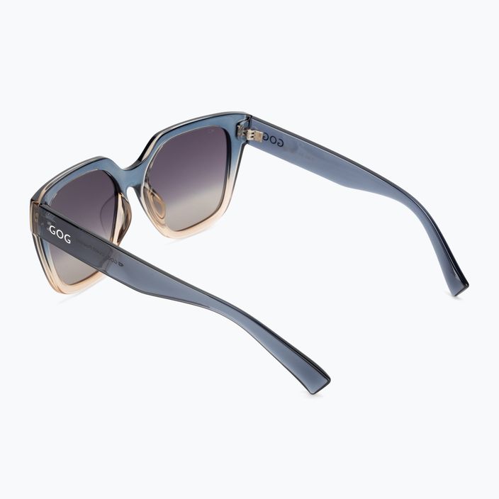Сонцезахисні окуляри жіночі GOG Hazel fashion cristal grey / brown / gradient smoke E808-2P 2