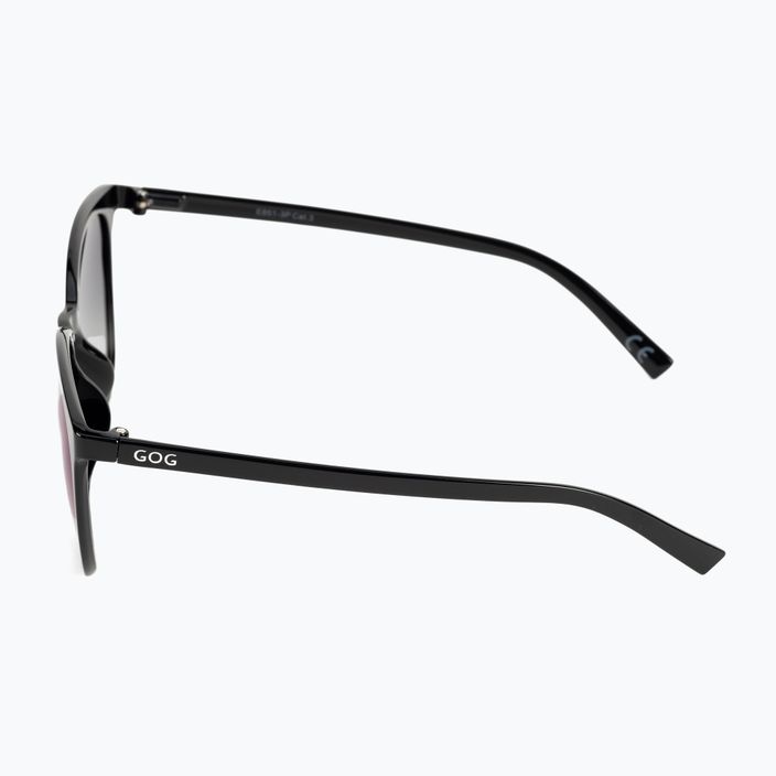 Сонцезахисні окуляри жіночі GOG Lao fashion black / blue mirror E851-3P 4