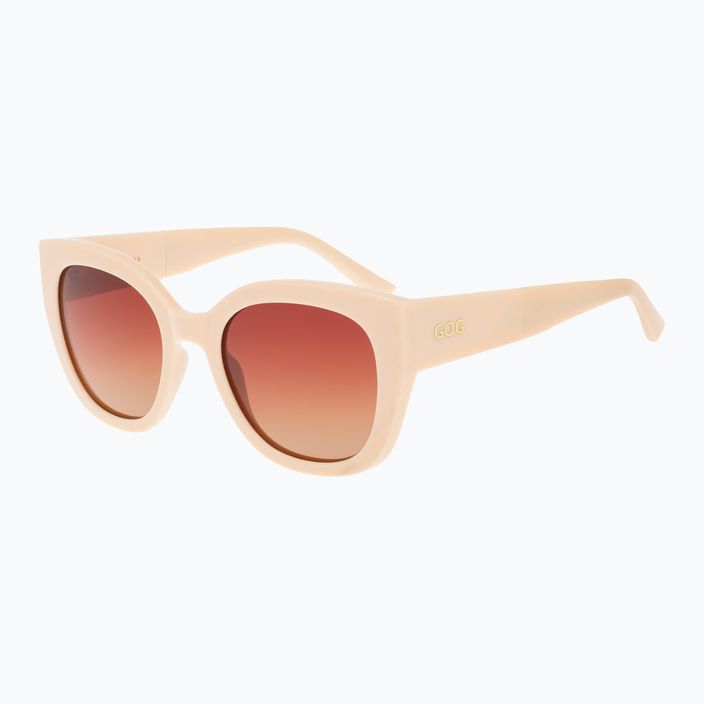 Жіночі сонцезахисні окуляри GOG Claire бежевий / градієнтний коричневий
