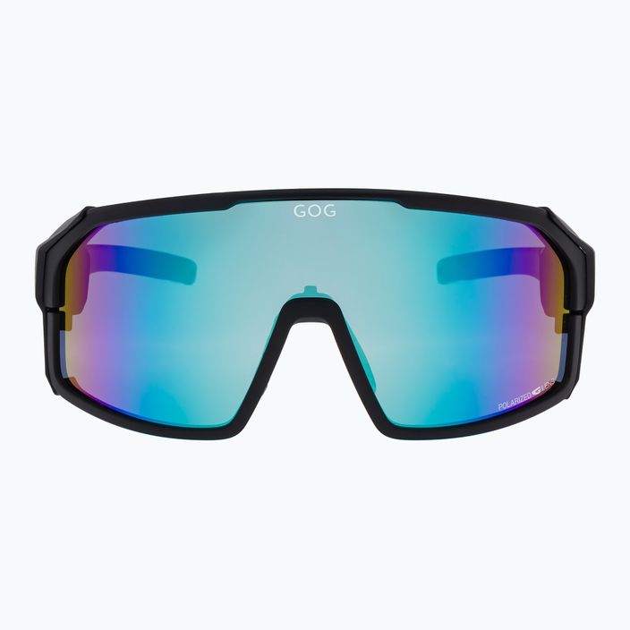Сонцезахисні окуляри GOG Annapurna матово-чорні/поліхромні біло-сині 4