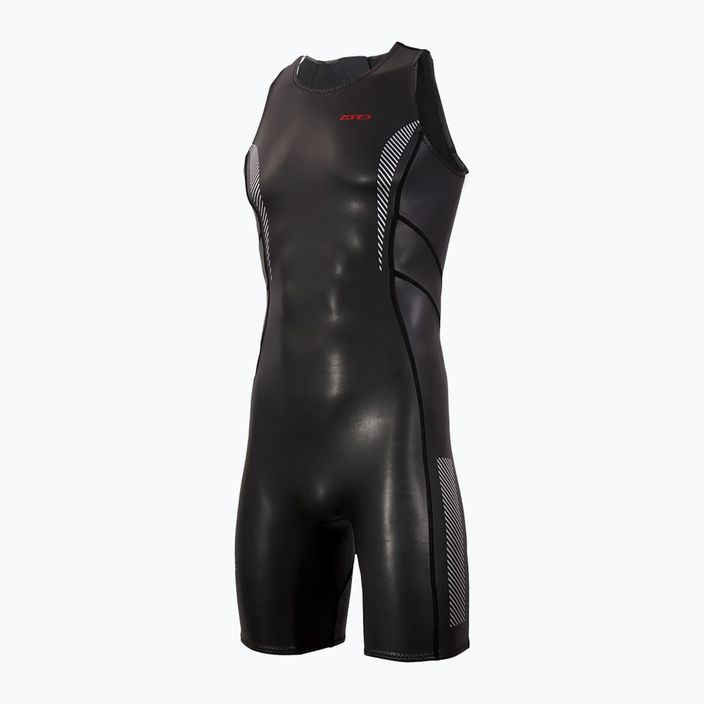 Чоловічі неопренові наколінники ZONE3 Kneeskin Triathlon Foam Baselayer чорний/червоний