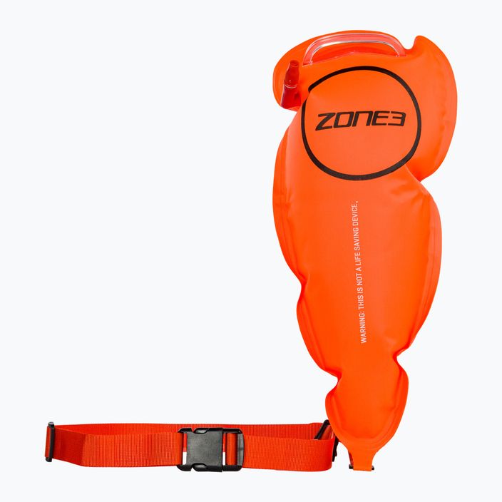 Пояс безпеки для плавання ZONE3 з сумкою для буксирувального поплавця помаранчевий