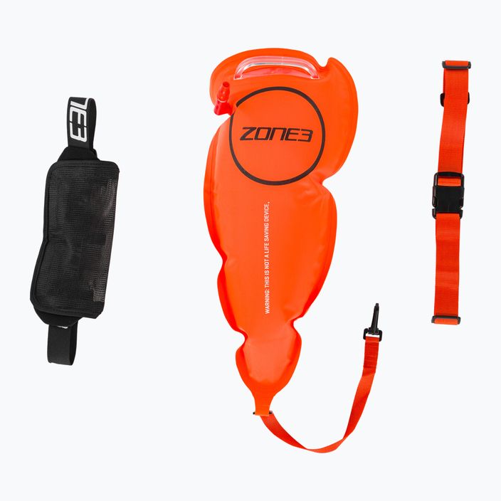 Пояс безпеки для плавання ZONE3 з сумкою для буксирувального поплавця помаранчевий 5