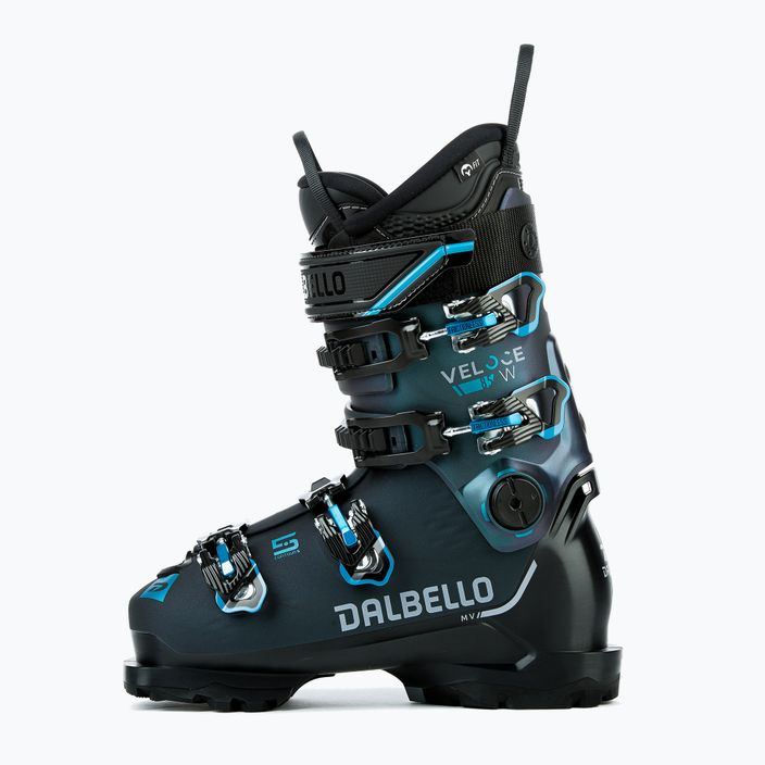 Жіночі гірськолижні черевики Dalbello Veloce 85 W GW чорні/опалово-зелені 7