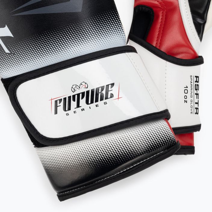 Рукавиці боксерські Rival RS-FTR Future Sparring black/white/red 4