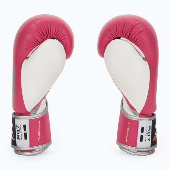 Рукавиці боксерські Rival Fitness Plus Bag pink/white 3