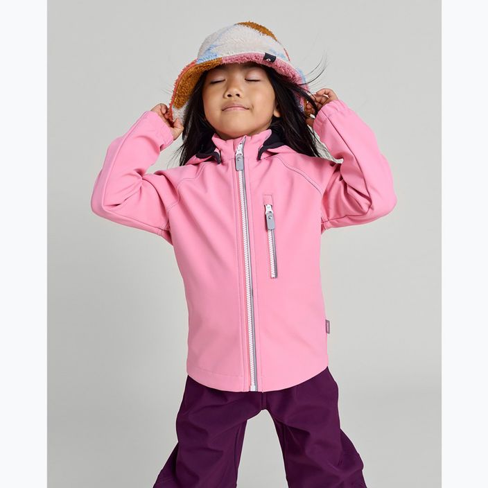 Дитяча софтшелл-куртка Reima Vantti sunset рожева 7