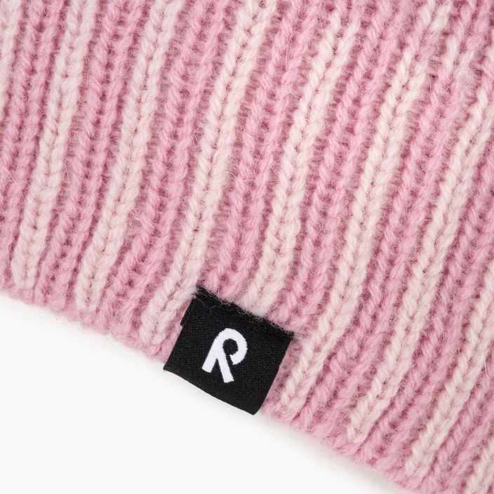 Дитяча зимова шапка Reima Pohjoinen сіро-рожевого кольору 4