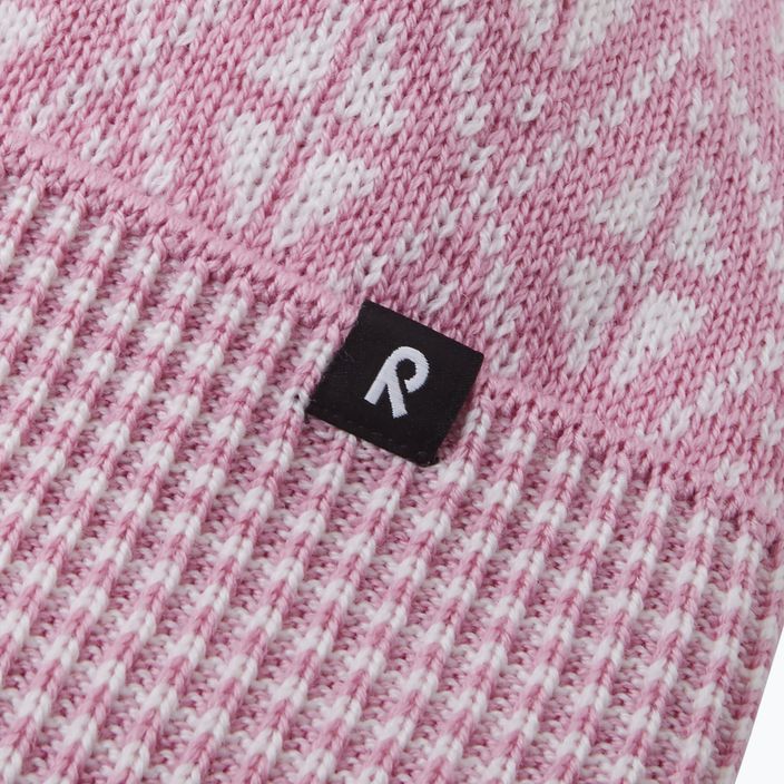 Дитяча зимова шапка Reima Kuurassa сіро-рожевого кольору 8