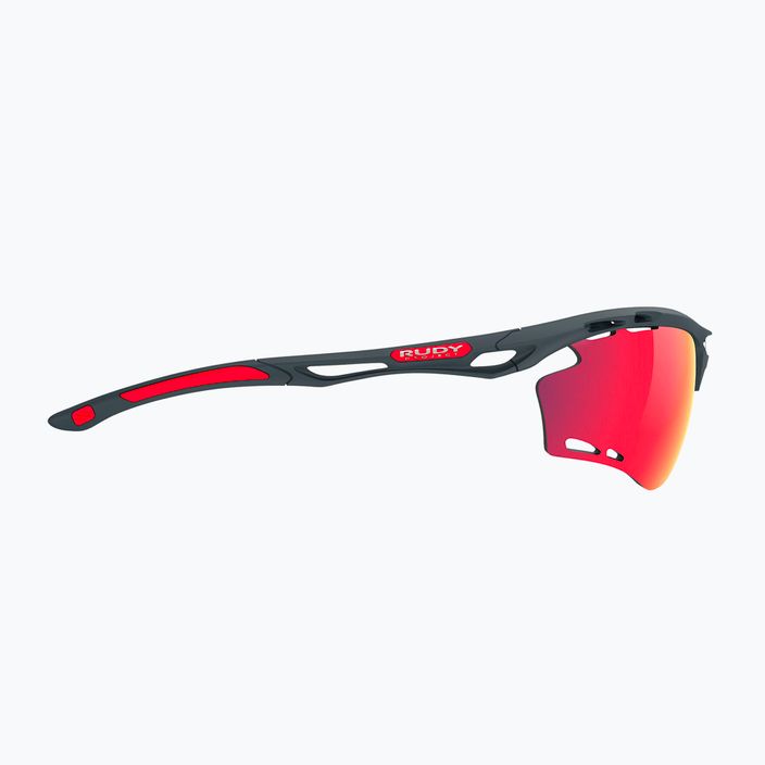 Сонцезахисні окуляри Rudy Project Propulse вугільно-матові/мультилазерні червоні 3