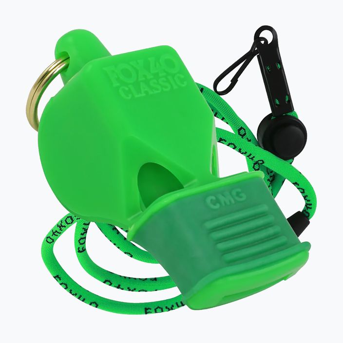 Свисток зі шнурком Fox 40 Classic CMG Safety зелений 9603