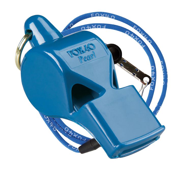 Свисток зі шнурком Fox 40Pearl Safety блакитний 9703 2