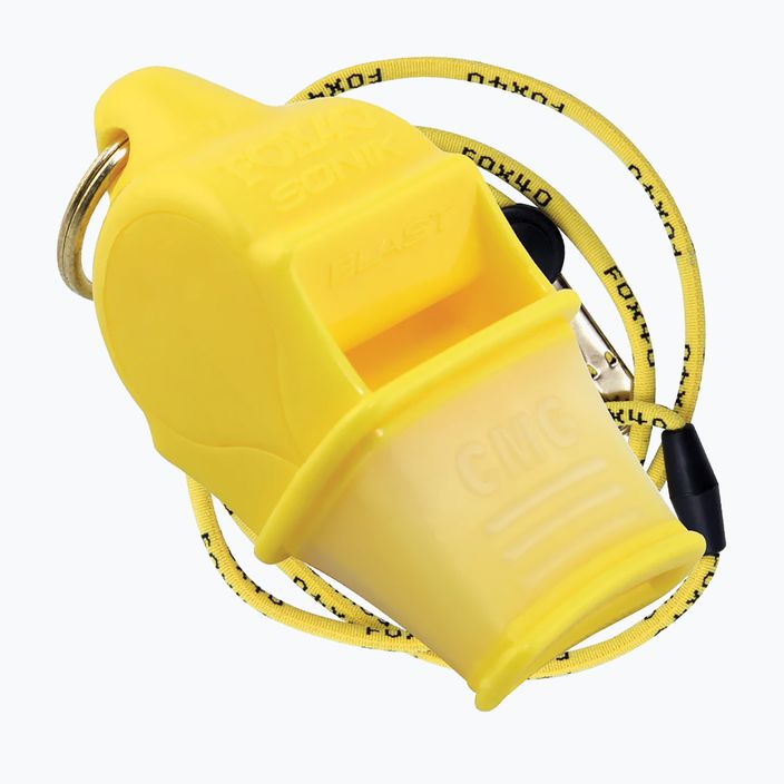 Свисток зі шнурком Fox 40 Sonik Blast CMG жовтий 9203