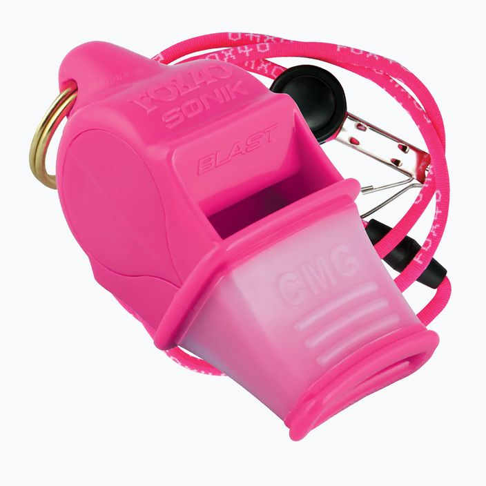Свисток зі шнурком Fox 40 Sonik Blast CMG рожевий 9203