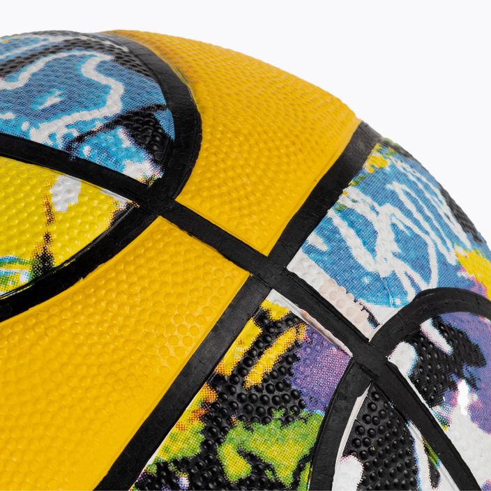 Баскетбольний м'яч Spalding Graffiti 7 зелено-жовтий 2000049338 4