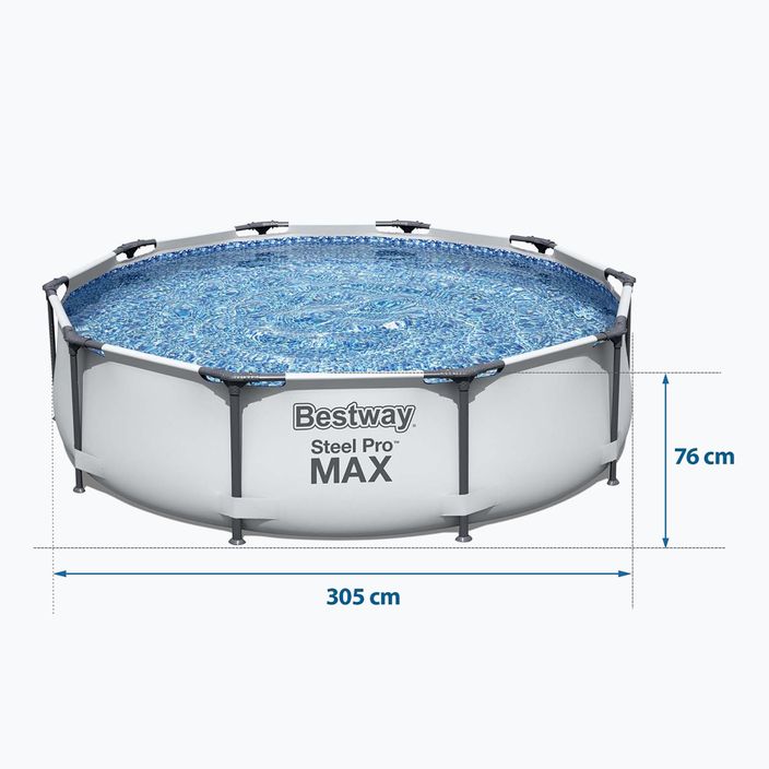 Басейн Bestway Steel Pro Max 305 x 76 см сірий 4