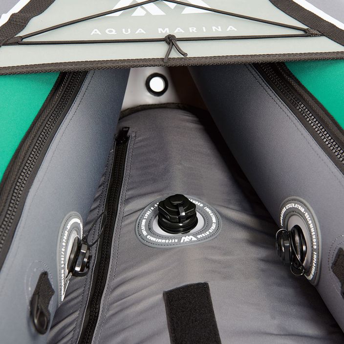 Надувна байдарка 3-х місна 12’6″ Aqua Marina Recreational Kayak зелена Laxo-380 3