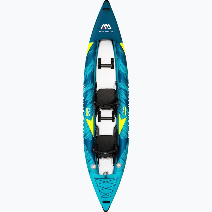 Надувна байдарка 2-х місна 13’6″ Aqua Marina Versatile/ Whitewater Kayak синя Steam-412